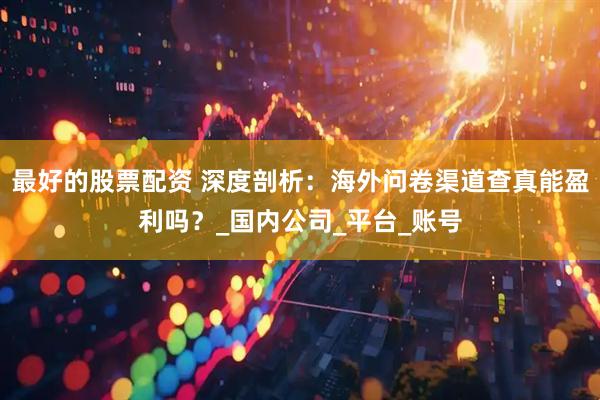 最好的股票配资 深度剖析：海外问卷渠道查真能盈利吗？_国内公司_平台_账号