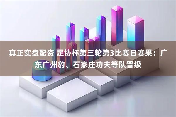 真正实盘配资 足协杯第三轮第3比赛日赛果：广东广州豹、石家庄功夫等队晋级